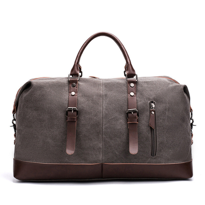 Αγορά Δερμάτινο Tote Ταξιδιωτική τσάντα Duffel επεκτάσιμη Σαββατοκύριακο overnight τσάντα καμβάς Μεγάλο online manufacture