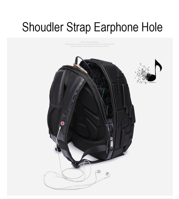 Σκληρό EVA Shell Business Custom Travel Backpack Μεγάλο Μέγεθος 16.14x10.43x1.18