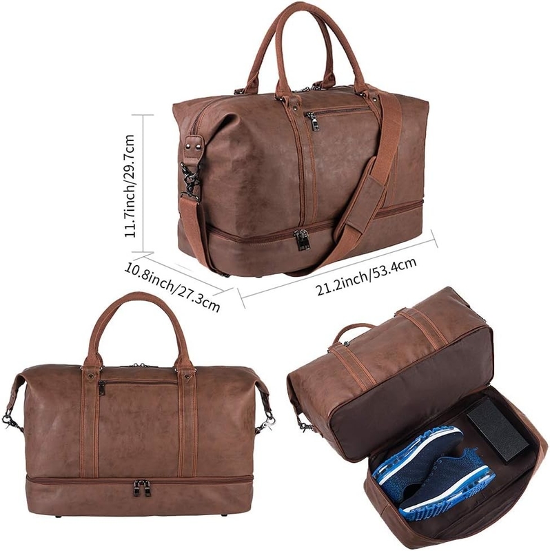 52L Αδιάβροχο Ενα βραδινό ΣαββατοκύριακοT Carry On Custom Tote Duffel ταξιδιωτική τσάντα με τσάντα παπουτσιών