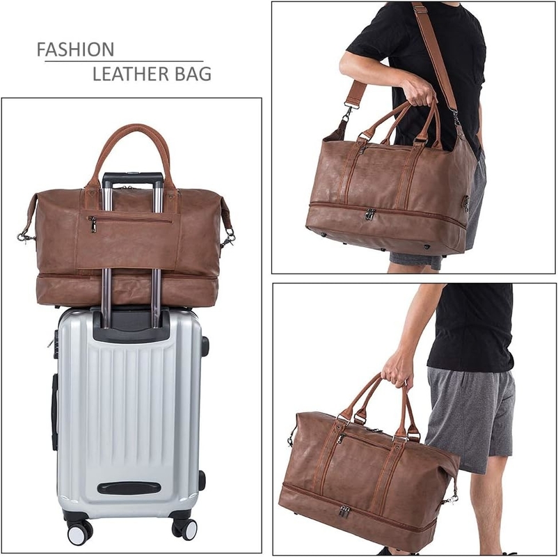 52L Αδιάβροχο Ενα βραδινό ΣαββατοκύριακοT Carry On Custom Tote Duffel ταξιδιωτική τσάντα με τσάντα παπουτσιών