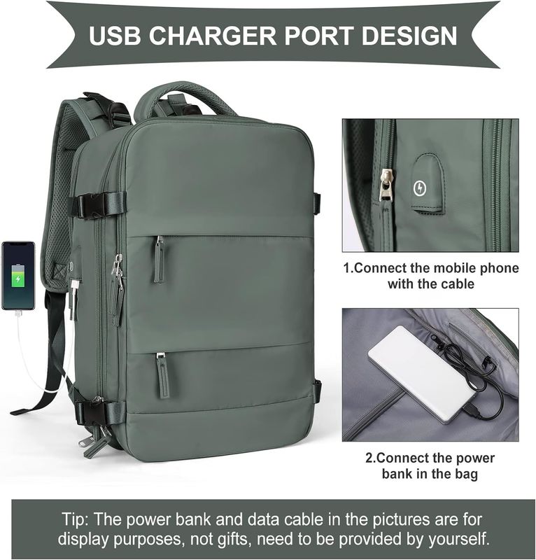 Μεγάλη Κουβαλητή Εξωτερική Ανερόστερη Πεζοπορία Αθλητικά Casual Daypack Ταξιδιωτική τσάντα με ανεξάρτητο θάλαμο παπουτσιών