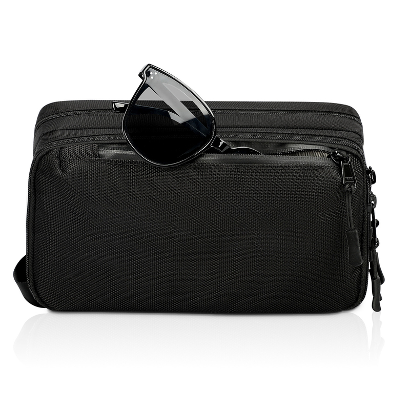 Ταξιδιωτικό Custom Toiletry Bag Οργανωτής τσάντα Eco Friendly κρεμαστικό καλλυντικό οργανωτή 3 στρώσεις