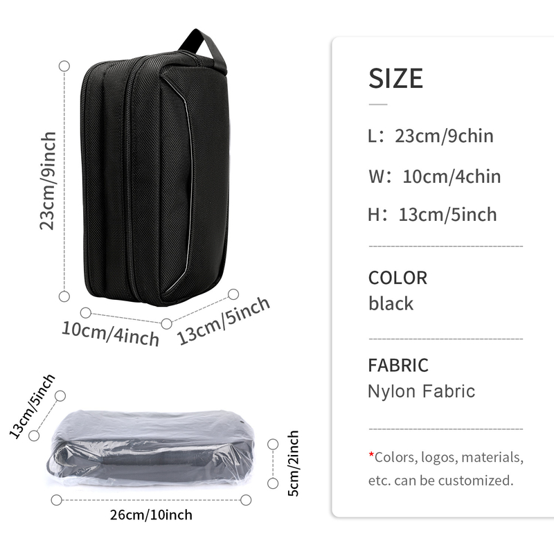 Ταξιδιωτικό Custom Toiletry Bag Οργανωτής τσάντα Eco Friendly κρεμαστικό καλλυντικό οργανωτή 3 στρώσεις
