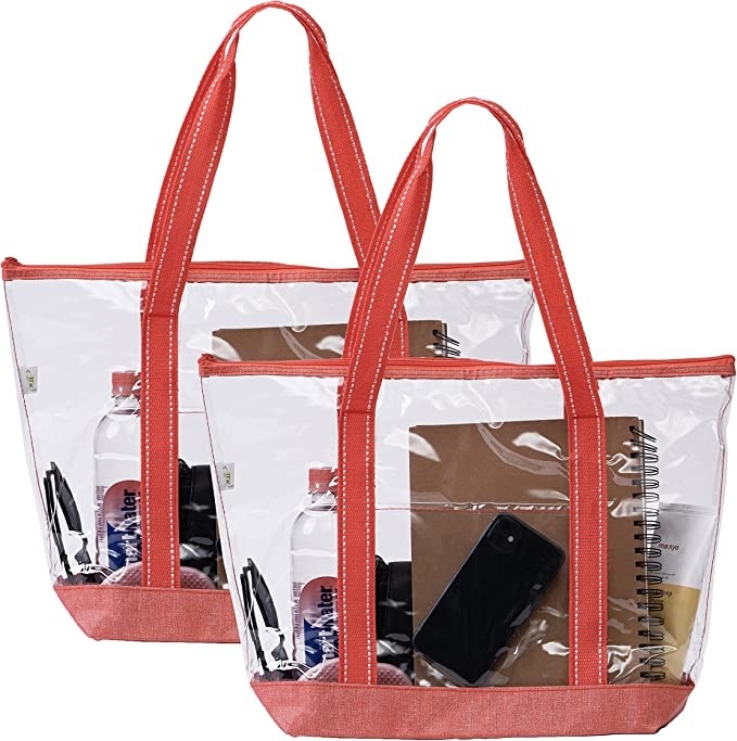 14 ιντσών Custom shopping bags με λογότυπο Pvc Clear Tote Bag Στάδιο εξωτερική πισίνα