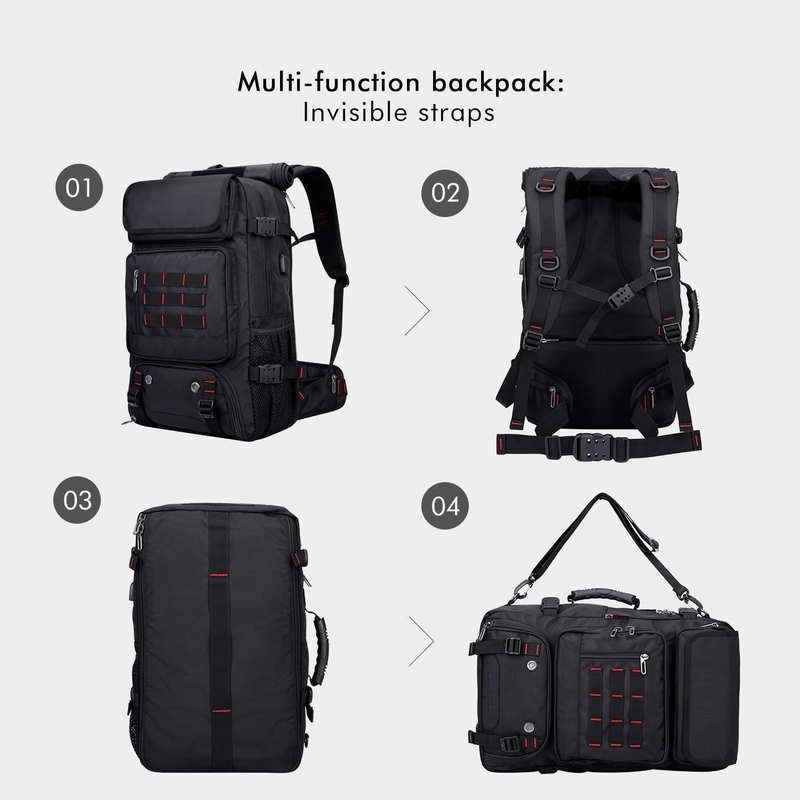 Μαύρη Μεγάλη χωρητικότητα Αεροπορικές Cabrio Nylon Carry on Προσαρμόσιμες βαλίτσες για άνδρες