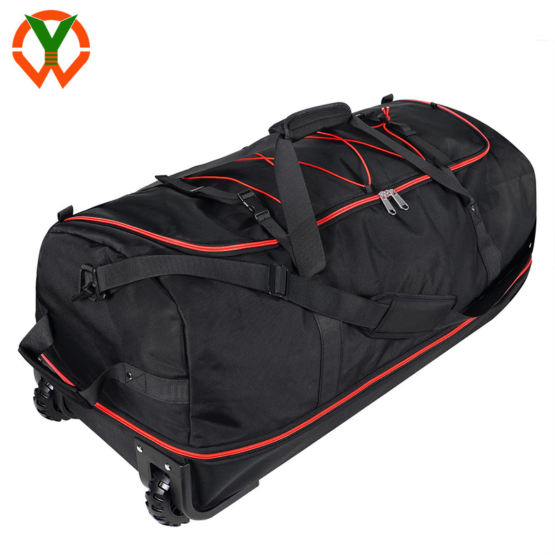 120L/140L διπλή ελαστική τροχιά αναδιπλούμενη ταξιδιωτική τσάντα και πολλαπλές τσέπες και διαμερίσματα